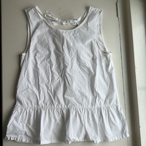 Jcrew Sleeveless Bow Back Top